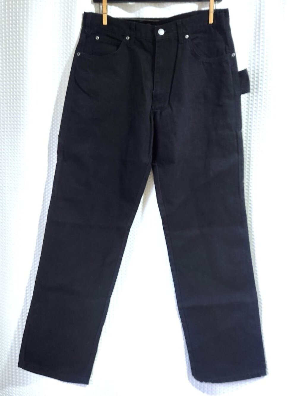 Men’s Carpenter Cargo Pants 34x32 Black Workwear Utility Dura Drive